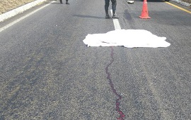 Atropellan a mujer en la carretera Morelia-Pátzcuaro, Michoacán